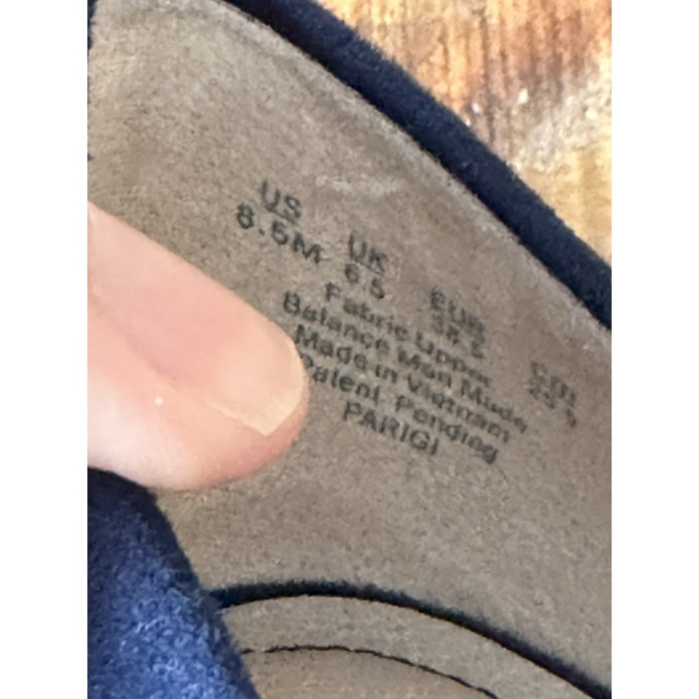 Life Stride Women's Shoes Size 8.5 Navy Blue Faux Suede Parigi Heels Pumps - Picture 6 of 7